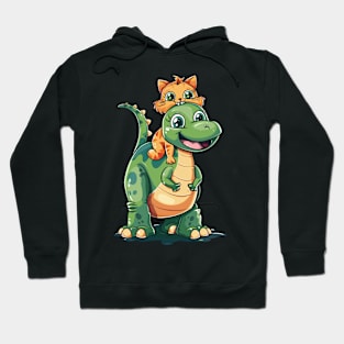 Cat Dinosaur Adventure Hoodie